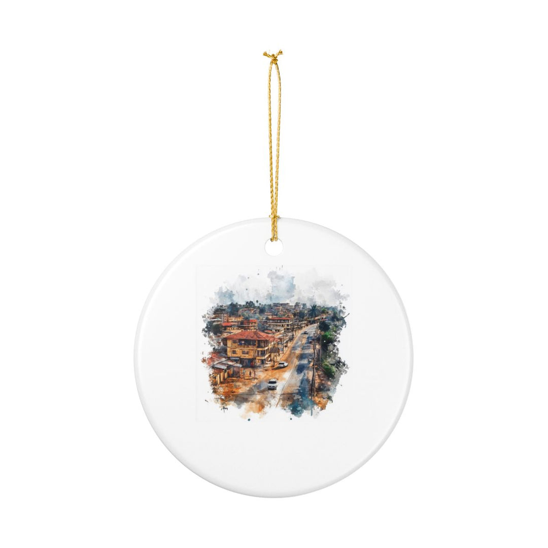 Ibadan Nigeria Ornament: Unique Ibadan Nigeria Souvenir, Ibadan Nigeria Xmas Decor, and Authentic Ibadan Nigeria Gift