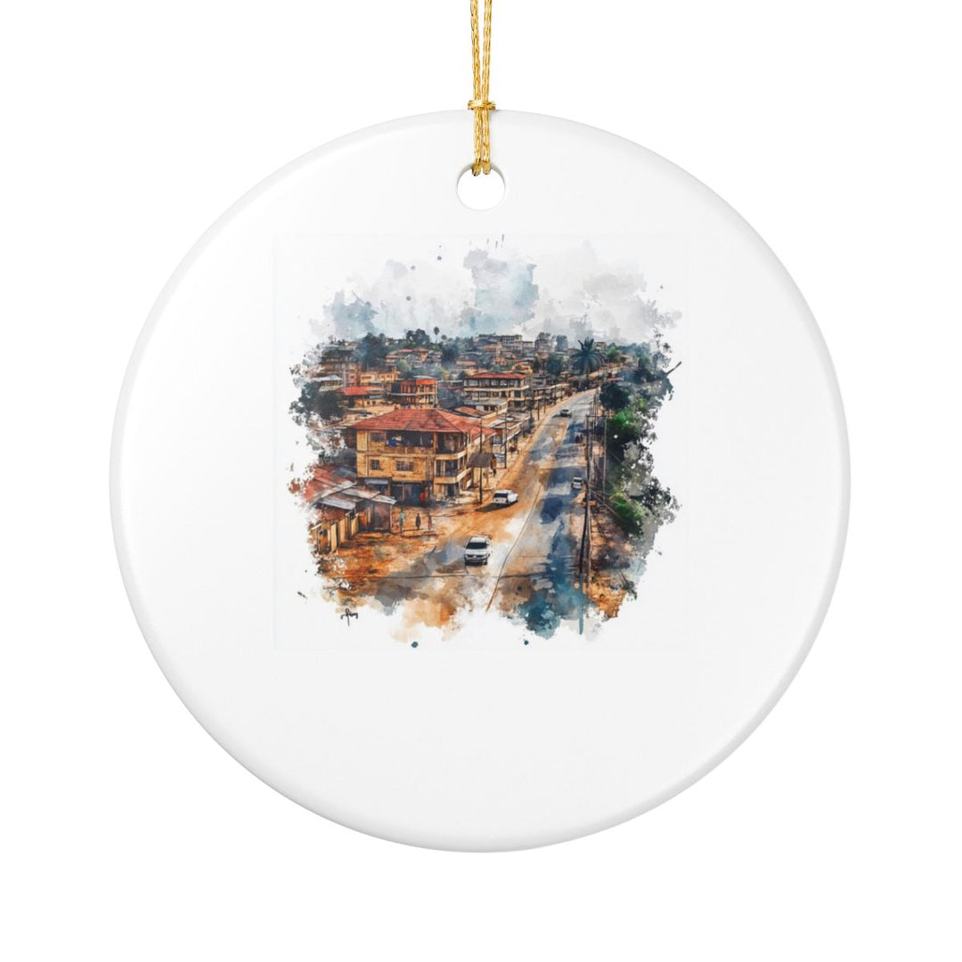 Ibadan Nigeria Ornament: Unique Ibadan Nigeria Souvenir, Ibadan Nigeria Xmas Decor, and Authentic Ibadan Nigeria Gift
