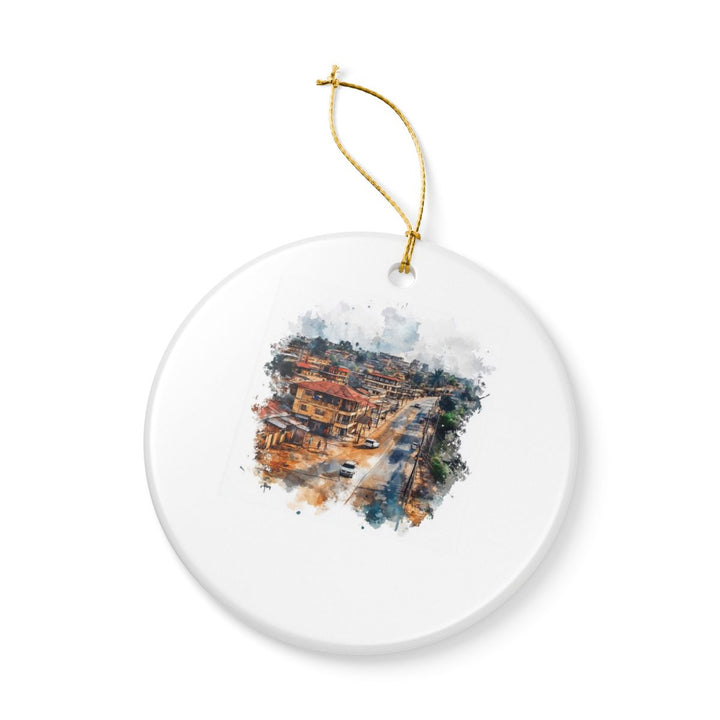 Ibadan Nigeria Ornament: Unique Ibadan Nigeria Souvenir, Ibadan Nigeria Xmas Decor, and Authentic Ibadan Nigeria Gift