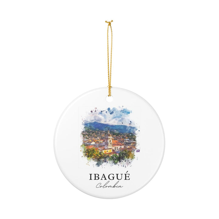 Ibagué Colombia Ornament: Unique Ibagué Souvenir, Ibagué Colombia Xmas Decor, and Authentic Ibagué Gift