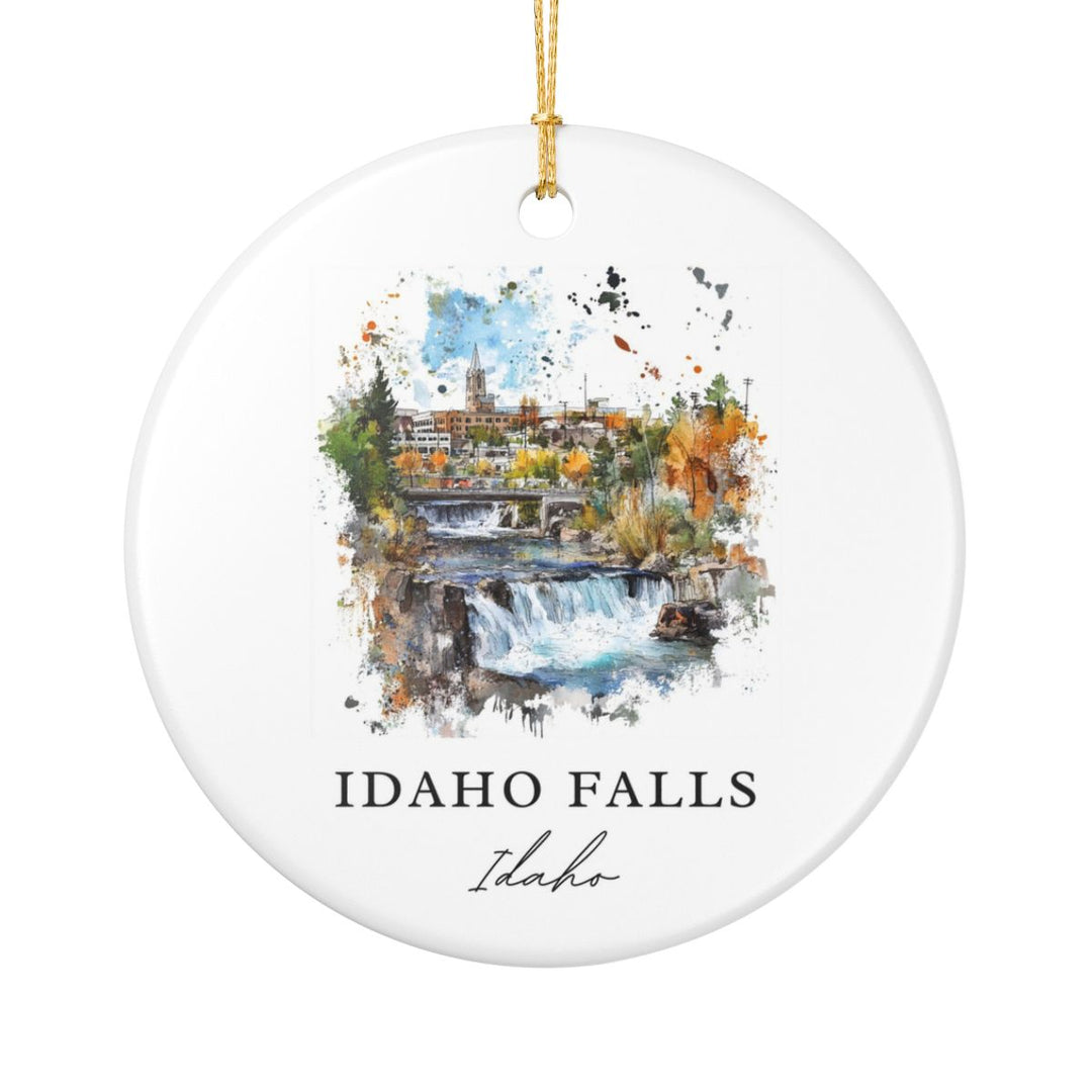 Idaho Falls Ornament: Unique Idaho Falls Souvenir, Idaho Falls Xmas Decor, and Authentic Idaho Falls Gift