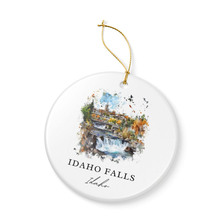 Idaho Falls Ornament: Unique Idaho Falls Souvenir, Idaho Falls Xmas Decor, and Authentic Idaho Falls Gift