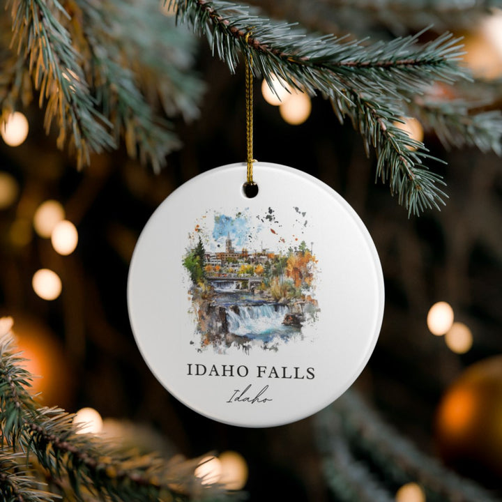 Idaho Falls Ornament: Unique Idaho Falls Souvenir, Idaho Falls Xmas Decor, and Authentic Idaho Falls Gift