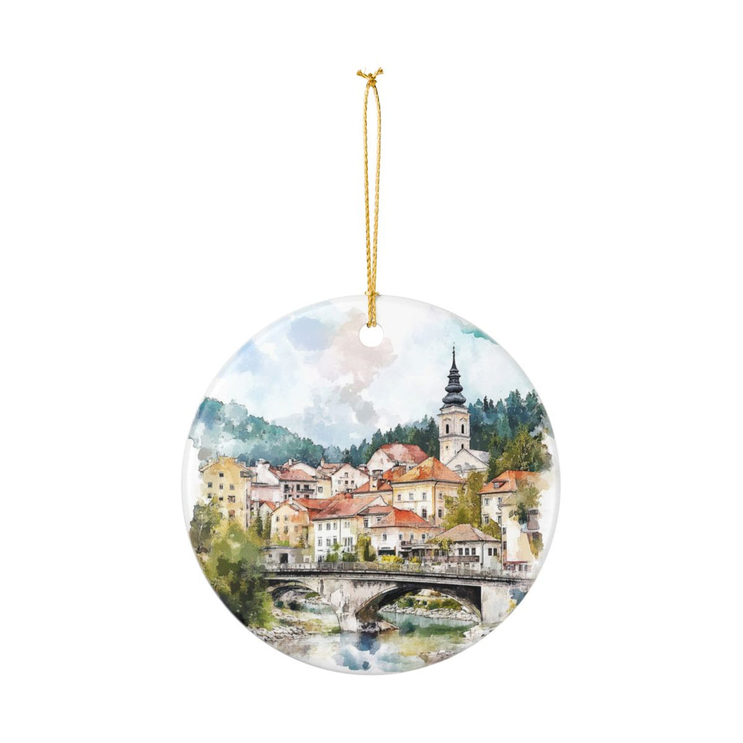 Idrija Slovenia Ornament: Unique Idrija Souvenir, Idrija Slovenia Xmas Decor, and Authentic Idrija Gift