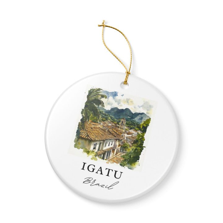 Igatu Brazil Ornament: Unique Igatu Souvenir, Igatu Brazil Xmas Decor, and Authentic Igatu Gift