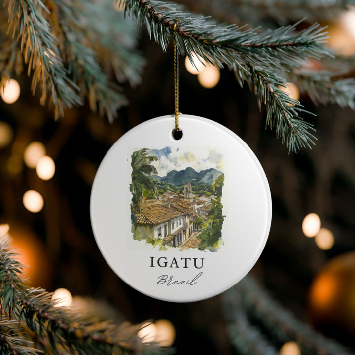 Igatu Brazil Ornament: Unique Igatu Souvenir, Igatu Brazil Xmas Decor, and Authentic Igatu Gift