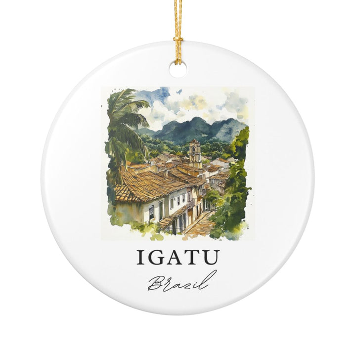 Igatu Brazil Ornament: Unique Igatu Souvenir, Igatu Brazil Xmas Decor, and Authentic Igatu Gift