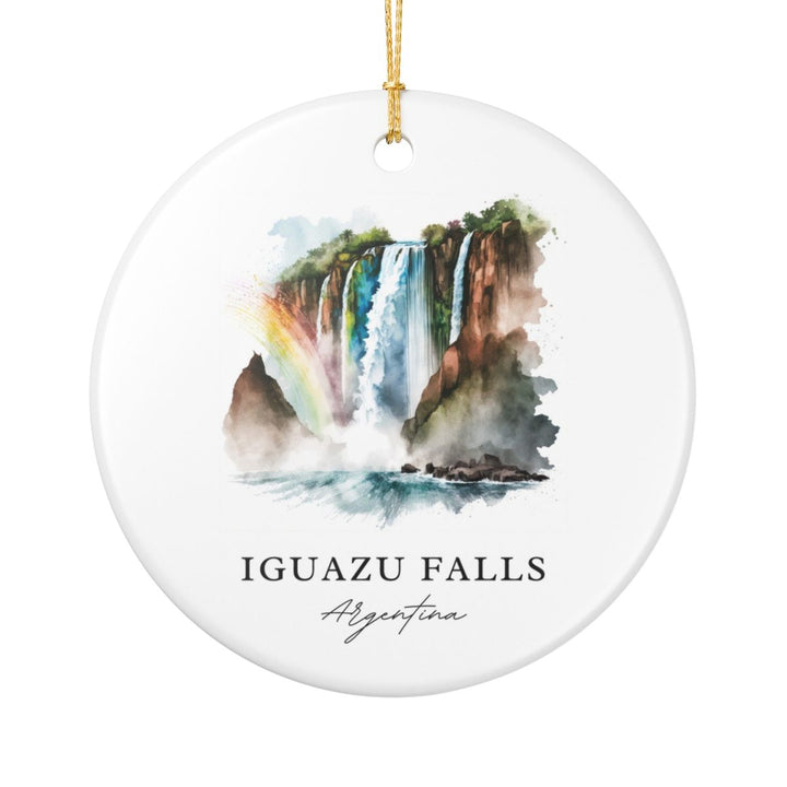 Iguazu Falls Argentina Ornament: Unique Iguazu Falls Souvenir, Iguazu Falls Argentina Xmas Decor, and Authentic Iguazu Falls Gift