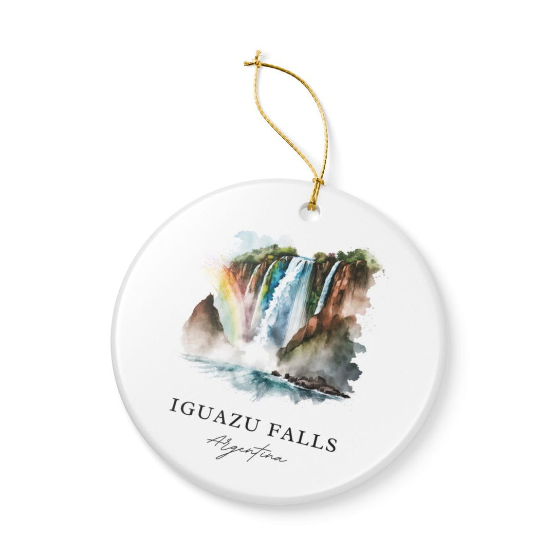 Iguazu Falls Argentina Ornament: Unique Iguazu Falls Souvenir, Iguazu Falls Argentina Xmas Decor, and Authentic Iguazu Falls Gift