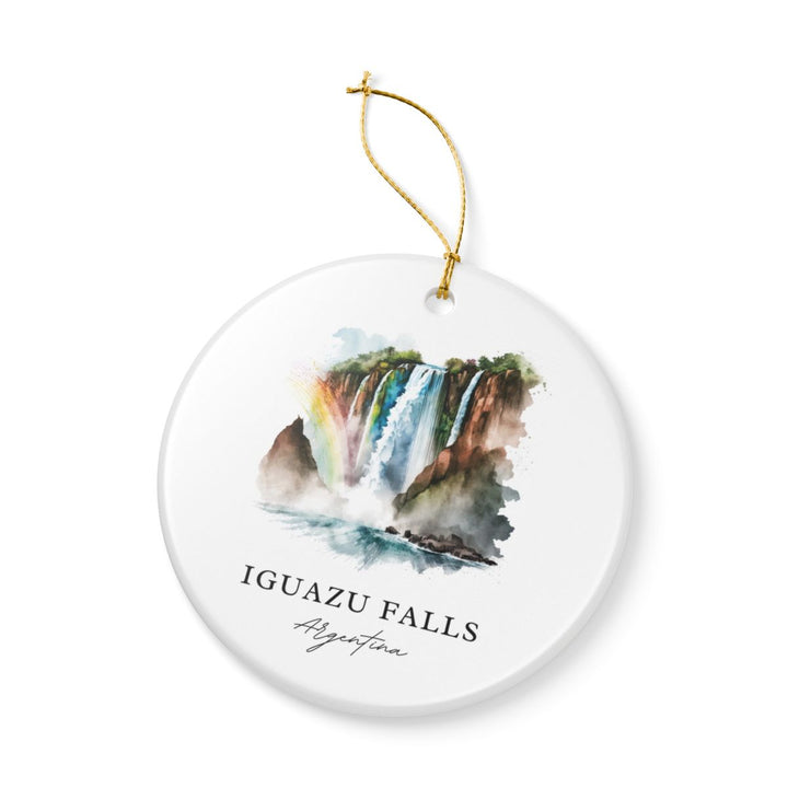 Iguazu Falls Argentina Ornament: Unique Iguazu Falls Souvenir, Iguazu Falls Argentina Xmas Decor, and Authentic Iguazu Falls Gift