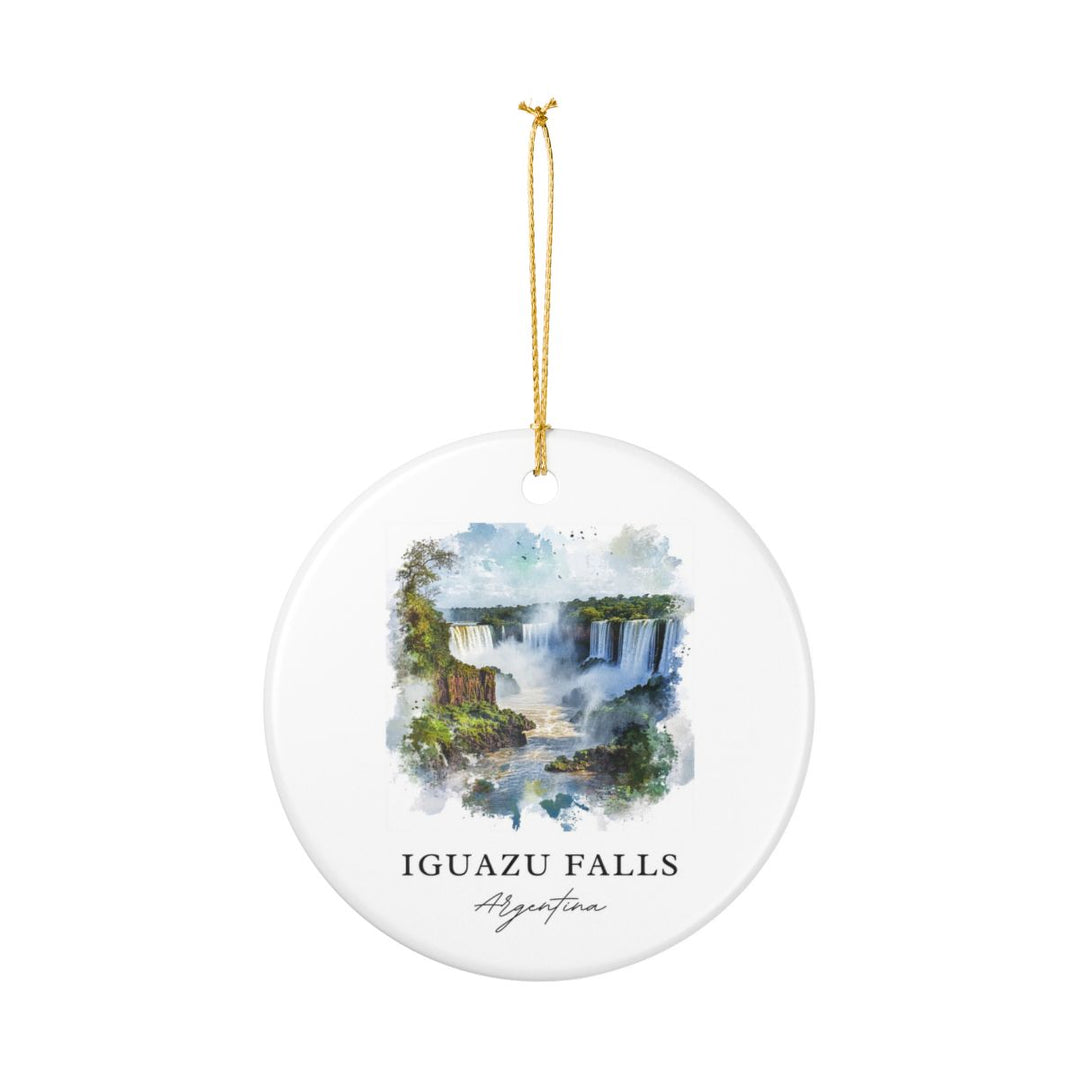 Iguazu Falls Argentina Ornament: Unique Iguazu Falls Souvenir, Iguazu Falls Argentina Xmas Decor, and Authentic Iguazu Falls Gift