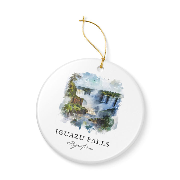 Iguazu Falls Argentina Ornament: Unique Iguazu Falls Souvenir, Iguazu Falls Argentina Xmas Decor, and Authentic Iguazu Falls Gift