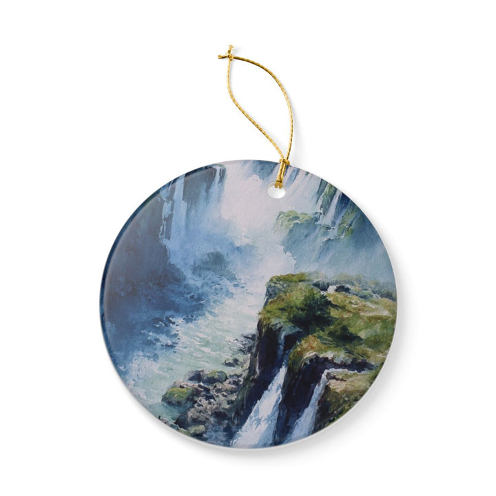 Iguazu Falls Brazil Ornament: Unique Iguazu Falls Souvenir, Iguazu Falls Brazil Xmas Decor, and Authentic Iguazu Falls Gift