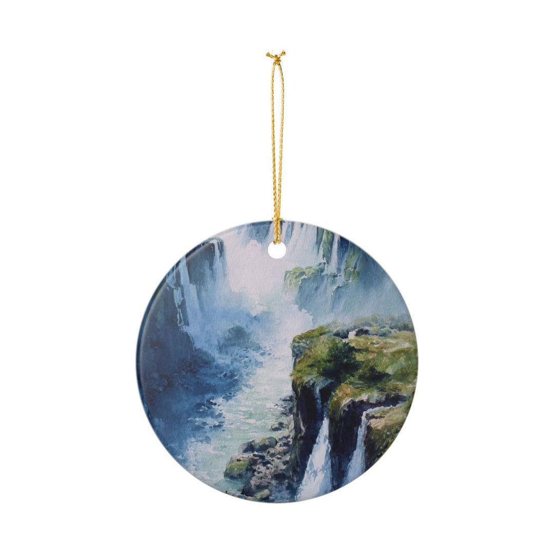 Iguazu Falls Brazil Ornament: Unique Iguazu Falls Souvenir, Iguazu Falls Brazil Xmas Decor, and Authentic Iguazu Falls Gift