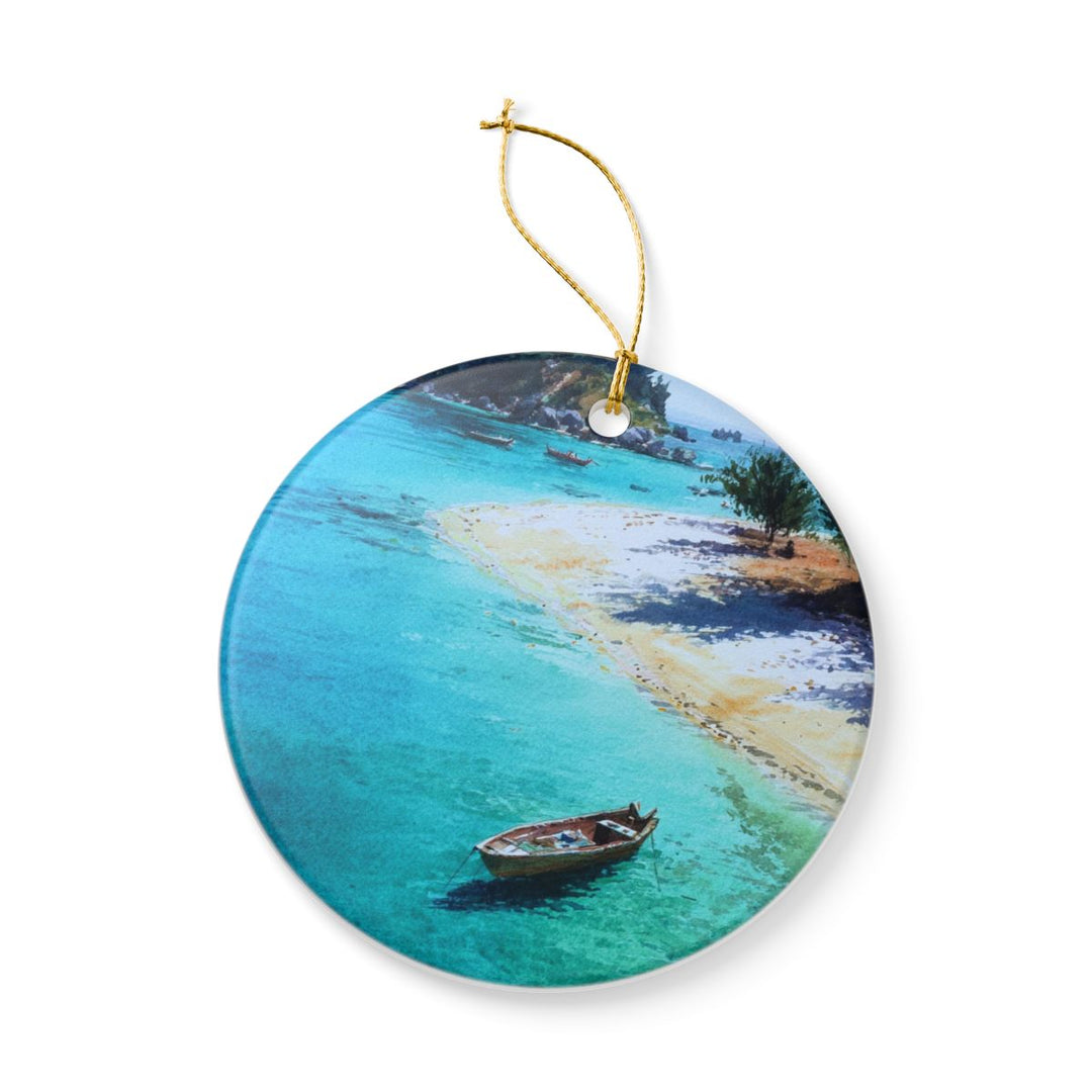 Île Sainte Marie Madagascar Ornament: Unique Île Sainte Marie Souvenir, Île Sainte Marie Madagascar Xmas Decor, and Authentic Île Sainte Marie Gift