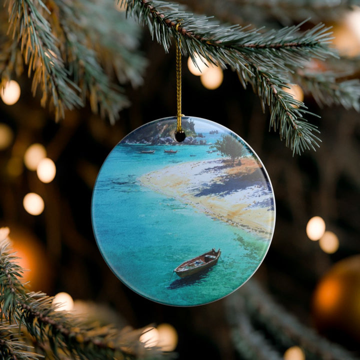 Île Sainte Marie Madagascar Ornament: Unique Île Sainte Marie Souvenir, Île Sainte Marie Madagascar Xmas Decor, and Authentic Île Sainte Marie Gift