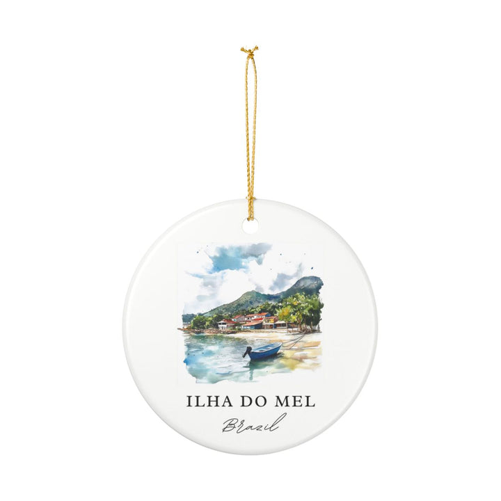 Ilha Do Mel Brazil Ornament: Unique Ilha Do Mel Souvenir, Ilha Do Mel Brazil Xmas Decor, and Authentic Ilha Do Mel Gift