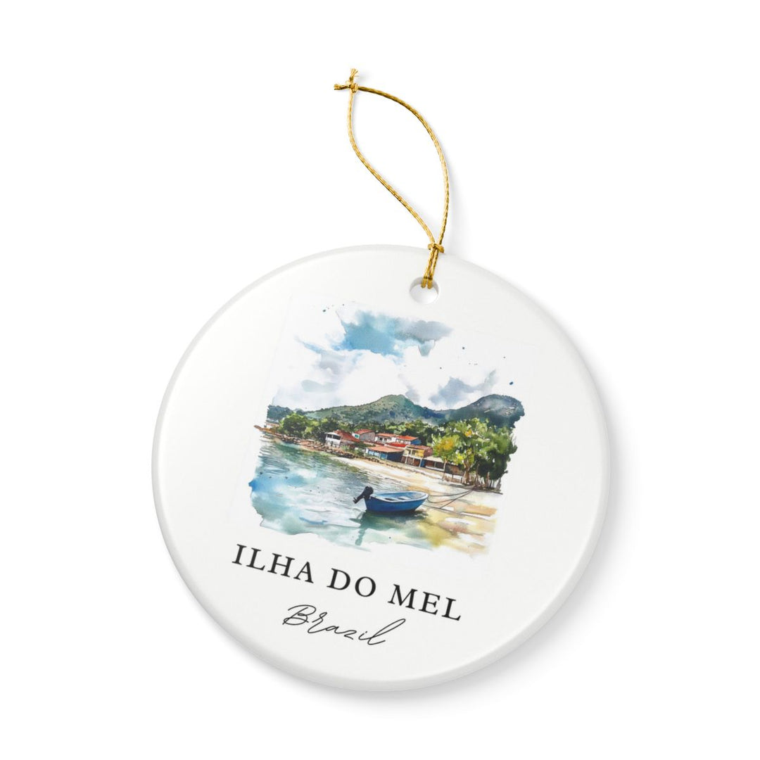 Ilha Do Mel Brazil Ornament: Unique Ilha Do Mel Souvenir, Ilha Do Mel Brazil Xmas Decor, and Authentic Ilha Do Mel Gift