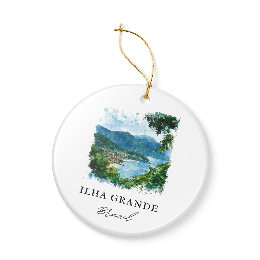 Ilha Grande Brazil Ornament: Unique Ilha Grande Souvenir, Ilha Grande Brazil Xmas Decor, and Authentic Ilha Grande Gift