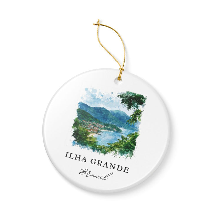 Ilha Grande Brazil Ornament: Unique Ilha Grande Souvenir, Ilha Grande Brazil Xmas Decor, and Authentic Ilha Grande Gift
