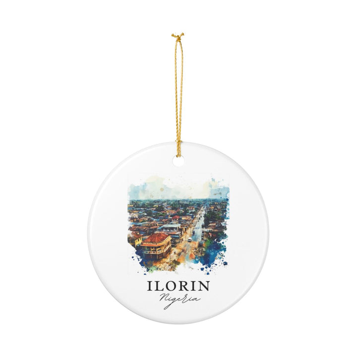 Ilorin Nigeria Ornament: Unique Ilorin Souvenir, Ilorin Nigeria Xmas Decor, and Authentic Ilorin Gift