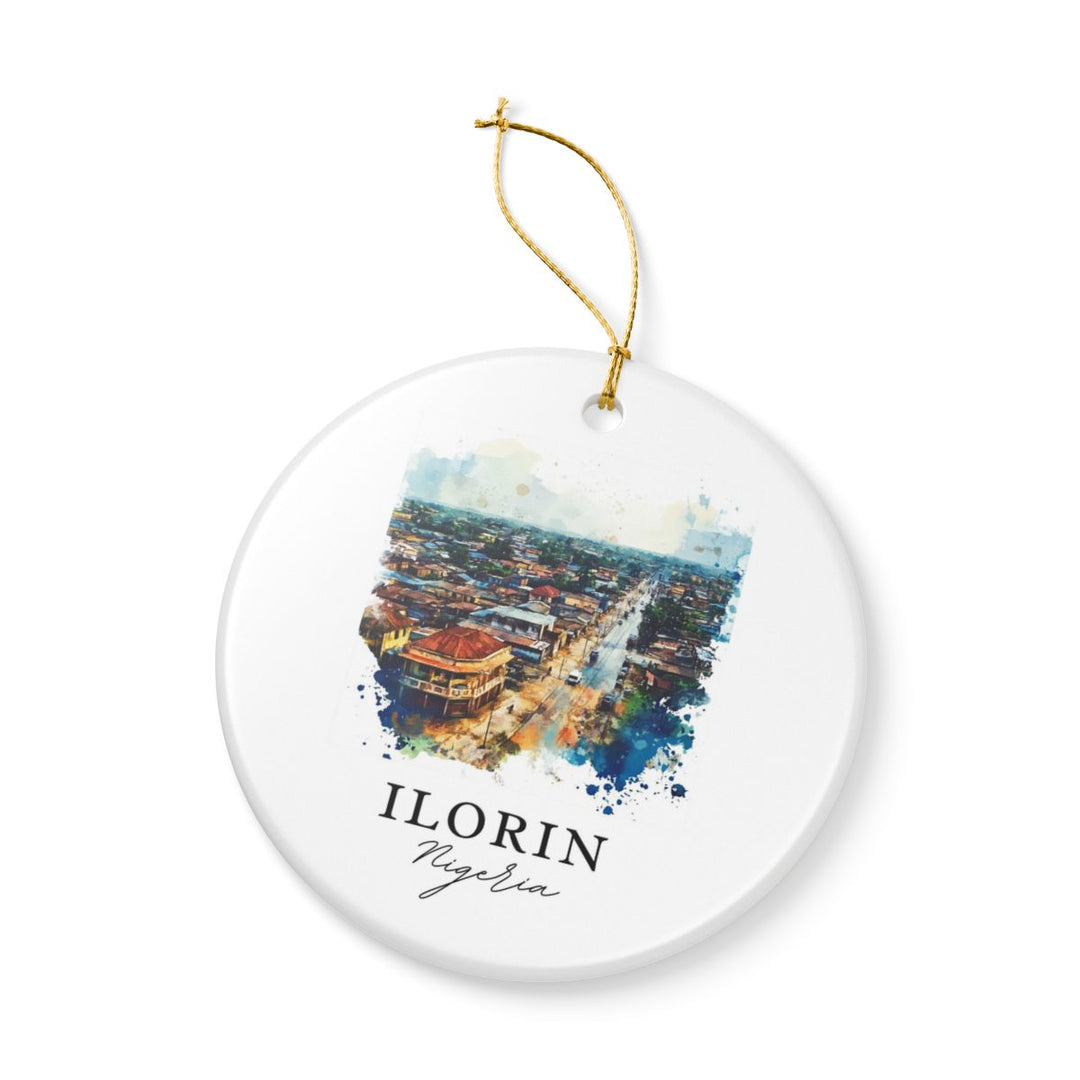 Ilorin Nigeria Ornament: Unique Ilorin Souvenir, Ilorin Nigeria Xmas Decor, and Authentic Ilorin Gift