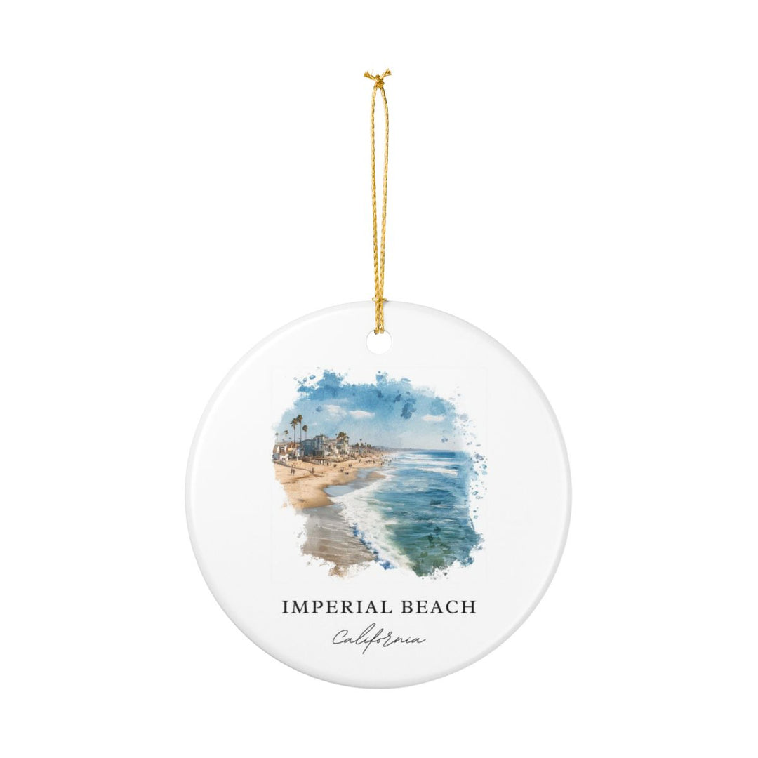 Imperial Beach California Ornament: Unique Imperial Beach Souvenir, Imperial Beach California Xmas Decor, and Authentic Imperial Beach Gift