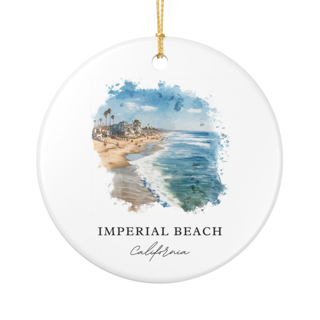 Imperial Beach California Ornament: Unique Imperial Beach Souvenir, Imperial Beach California Xmas Decor, and Authentic Imperial Beach Gift