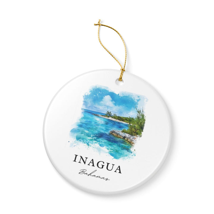 Inagua Bahamas Ornament: Unique Inagua Bahamas Souvenir, Inagua Bahamas Xmas Decor, and Authentic Inagua Bahamas Gift