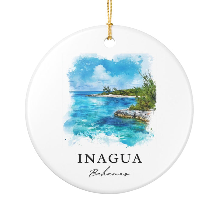 Inagua Bahamas Ornament: Unique Inagua Bahamas Souvenir, Inagua Bahamas Xmas Decor, and Authentic Inagua Bahamas Gift