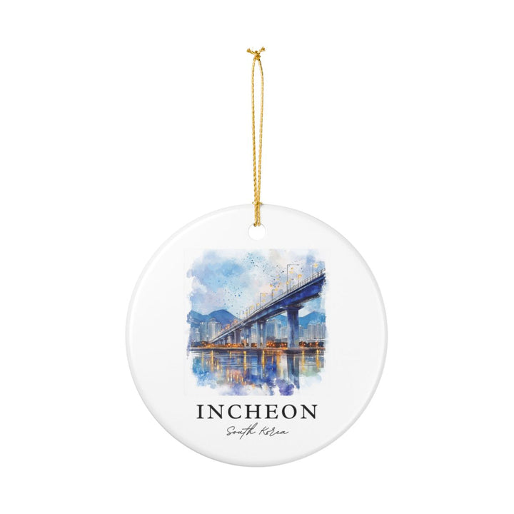 Incheon South Korea Ornament: Unique Incheon Souvenir, Incheon South Korea Xmas Decor, and Authentic Incheon Gift