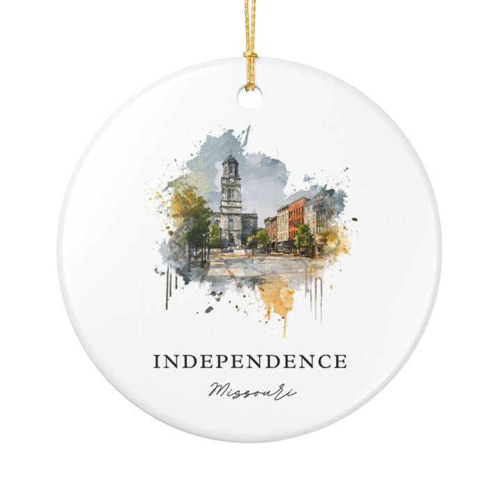 Independence Missouri Ornament: Unique Independence Souvenir, Independence Missouri Xmas Decor, and Authentic Independence Gift