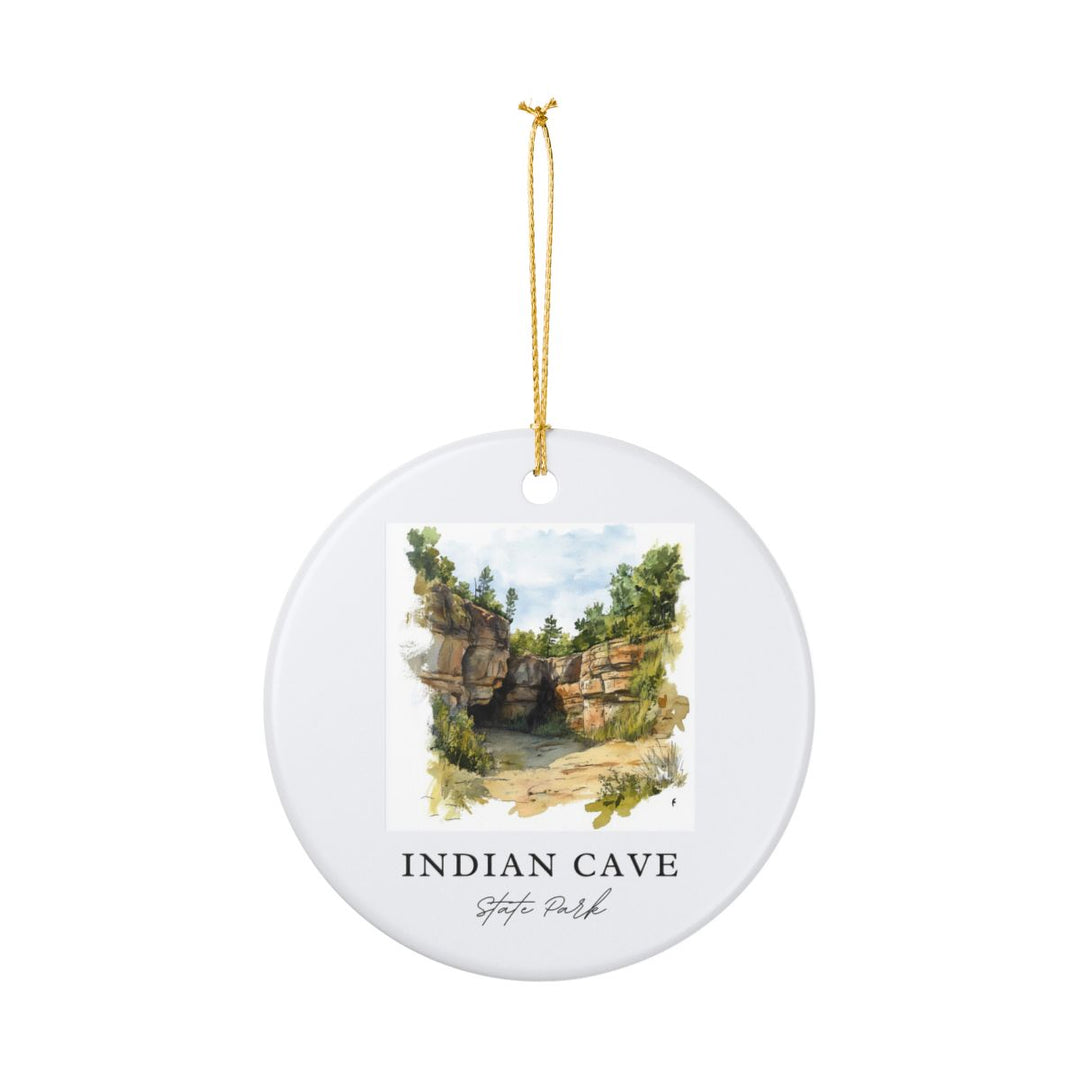 Indian Cave State Park Nebraska USA Ornament: Unique Indian Cave State Park Souvenir, Indian Cave State Park Nebraska Xmas Decor, and Authentic Indian Cave State Park Gift