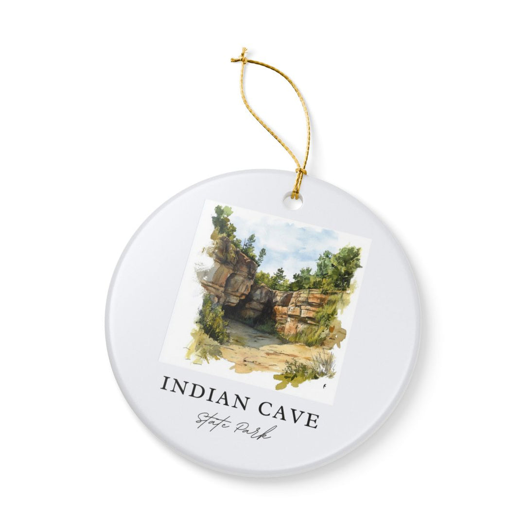 Indian Cave State Park Nebraska USA Ornament: Unique Indian Cave State Park Souvenir, Indian Cave State Park Nebraska Xmas Decor, and Authentic Indian Cave State Park Gift