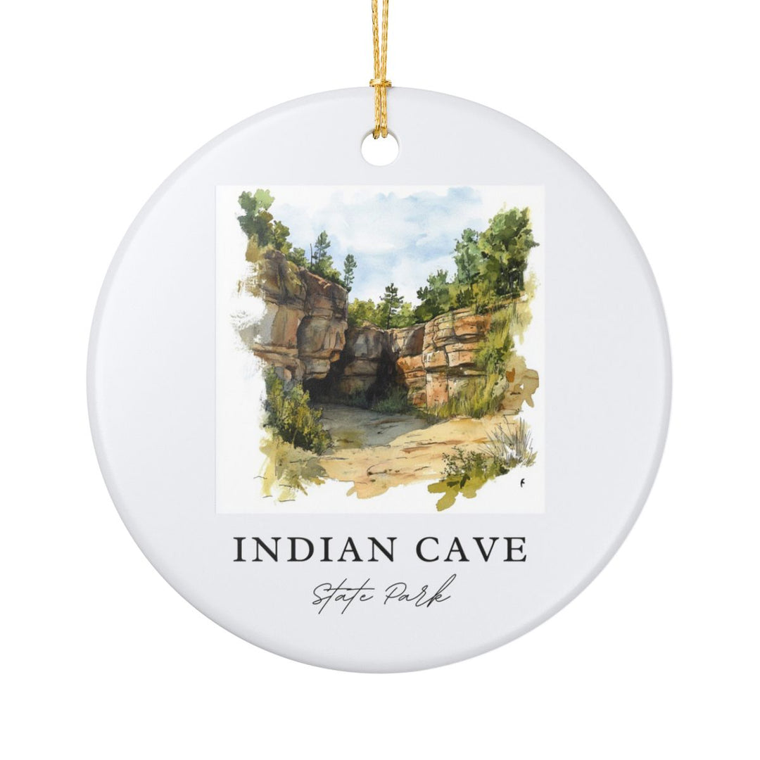 Indian Cave State Park Nebraska USA Ornament: Unique Indian Cave State Park Souvenir, Indian Cave State Park Nebraska Xmas Decor, and Authentic Indian Cave State Park Gift