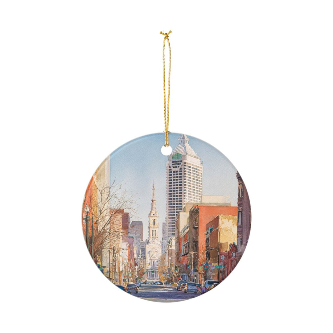 Indianapolis Indiana USA Ornament: Unique Indianapolis Souvenir, Indianapolis Indiana Xmas Decor, and Authentic Indianapolis Gift