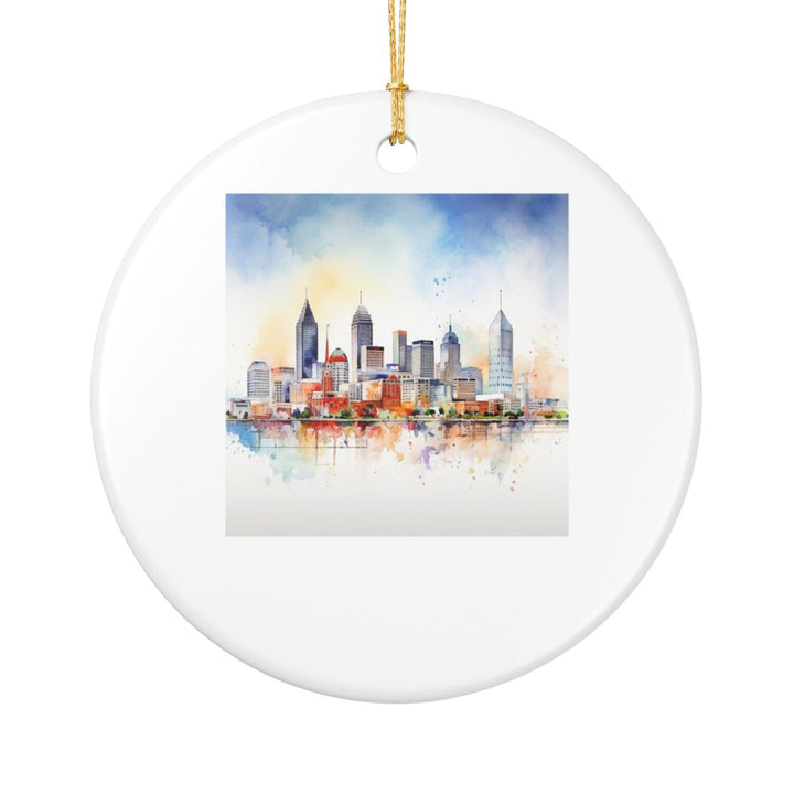 Indianapolis Ornament: Unique Indianapolis Souvenir, Indianapolis Xmas Decor, and Authentic Indianapolis Gift