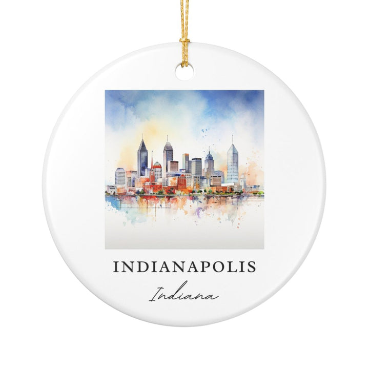 Indianapolis Indiana Ornament | Christmas Travel Souvenir Gift