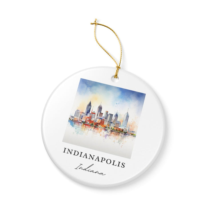 Indianapolis Indiana Ornament | Christmas Travel Souvenir Gift