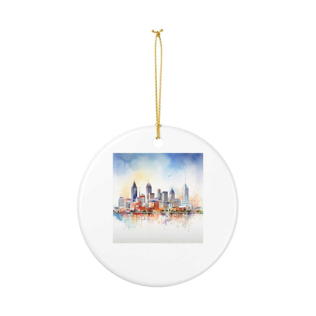 Indianapolis Ornament: Unique Indianapolis Souvenir, Indianapolis Xmas Decor, and Authentic Indianapolis Gift