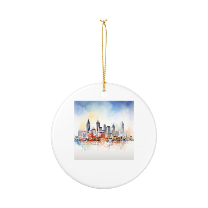 Indianapolis Ornament: Unique Indianapolis Souvenir, Indianapolis Xmas Decor, and Authentic Indianapolis Gift