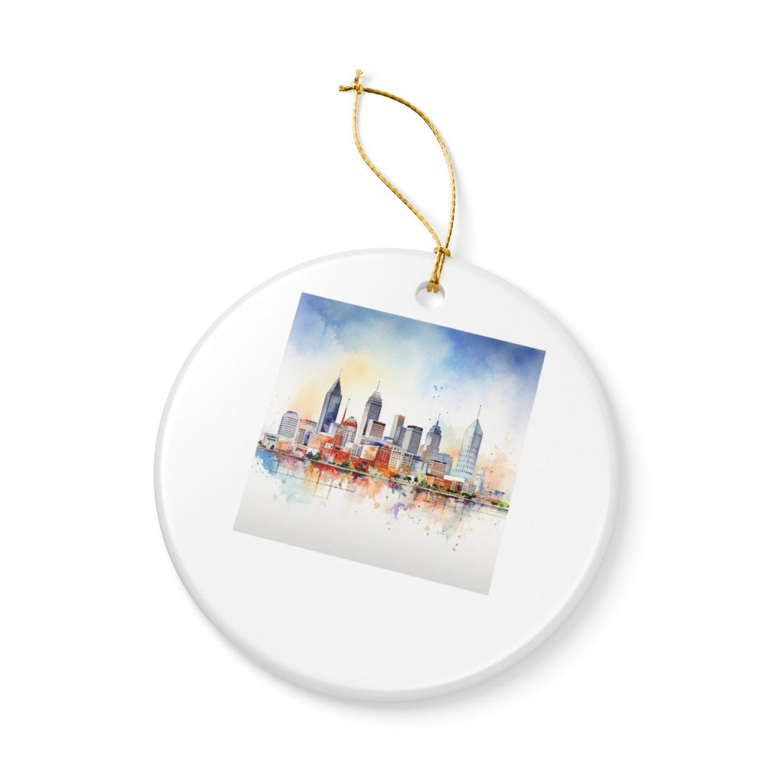 Indianapolis Ornament: Unique Indianapolis Souvenir, Indianapolis Xmas Decor, and Authentic Indianapolis Gift