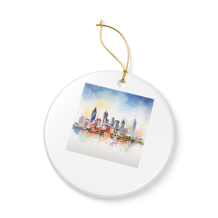 Indianapolis Ornament: Unique Indianapolis Souvenir, Indianapolis Xmas Decor, and Authentic Indianapolis Gift