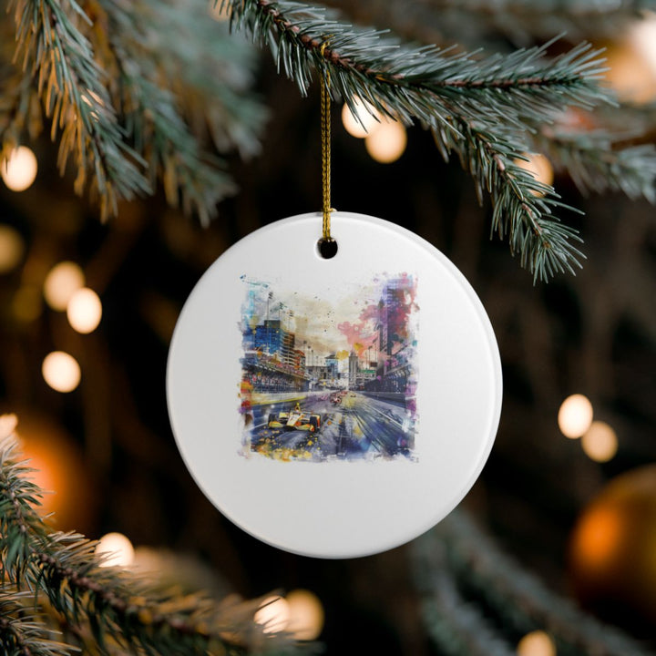 Indianapolis Ornament: Unique Indianapolis Souvenir, Indianapolis Xmas Decor, and Authentic Indianapolis Gift