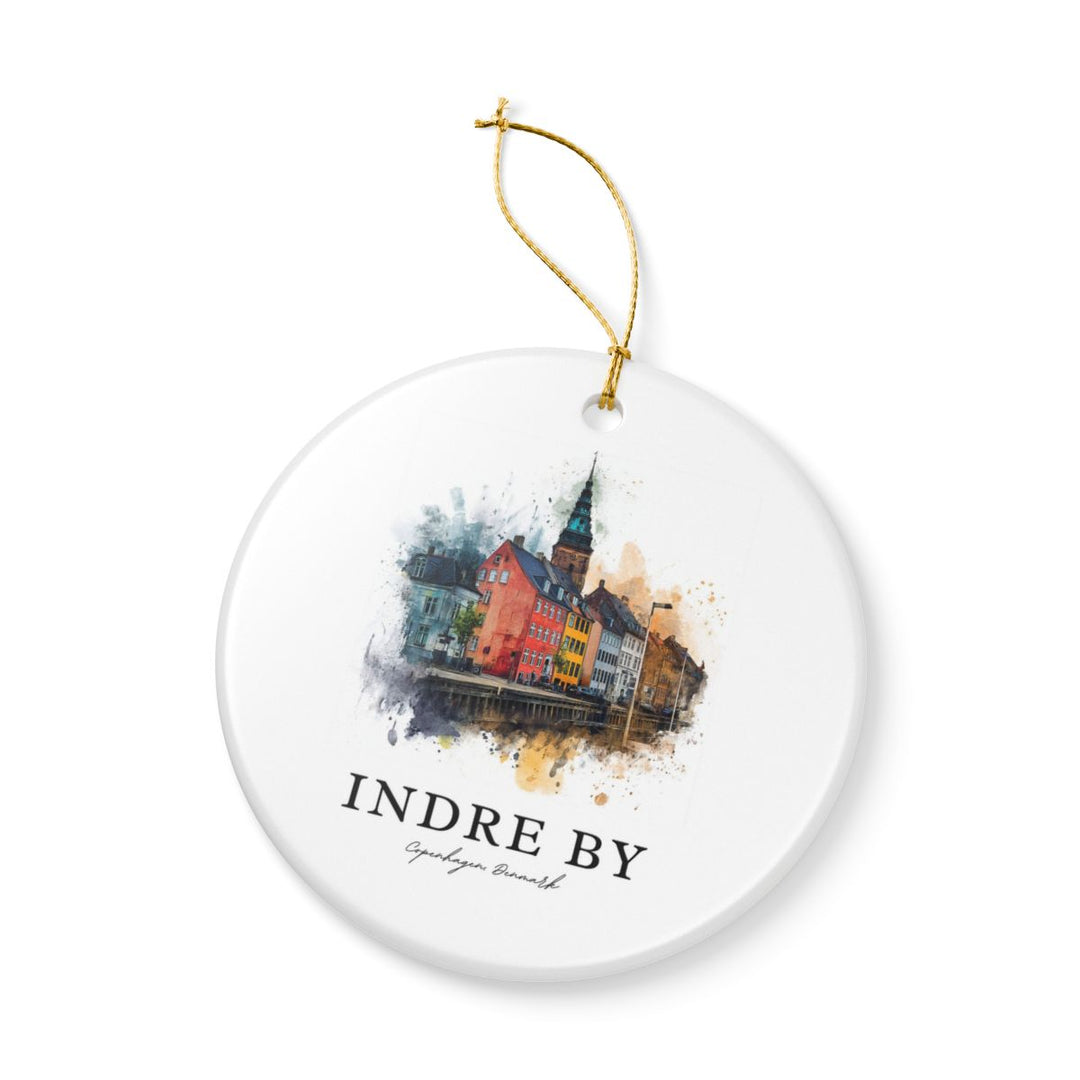 Indre By Denmark Ornament: Unique Indre By Souvenir, Indre By Denmark Xmas Decor, and Authentic Indre By Gift