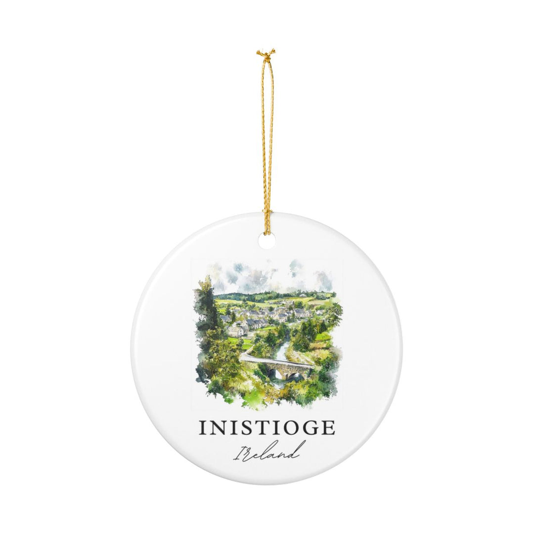 Inistioge Ireland Ornament: Unique Inistioge Souvenir, Inistioge Ireland Xmas Decor, and Authentic Inistioge Gift