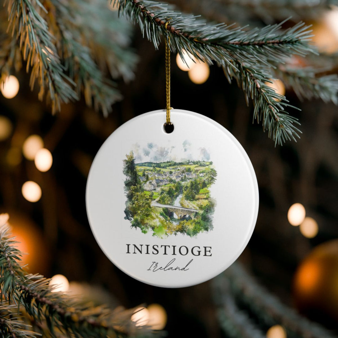 Inistioge Ireland Ornament: Unique Inistioge Souvenir, Inistioge Ireland Xmas Decor, and Authentic Inistioge Gift