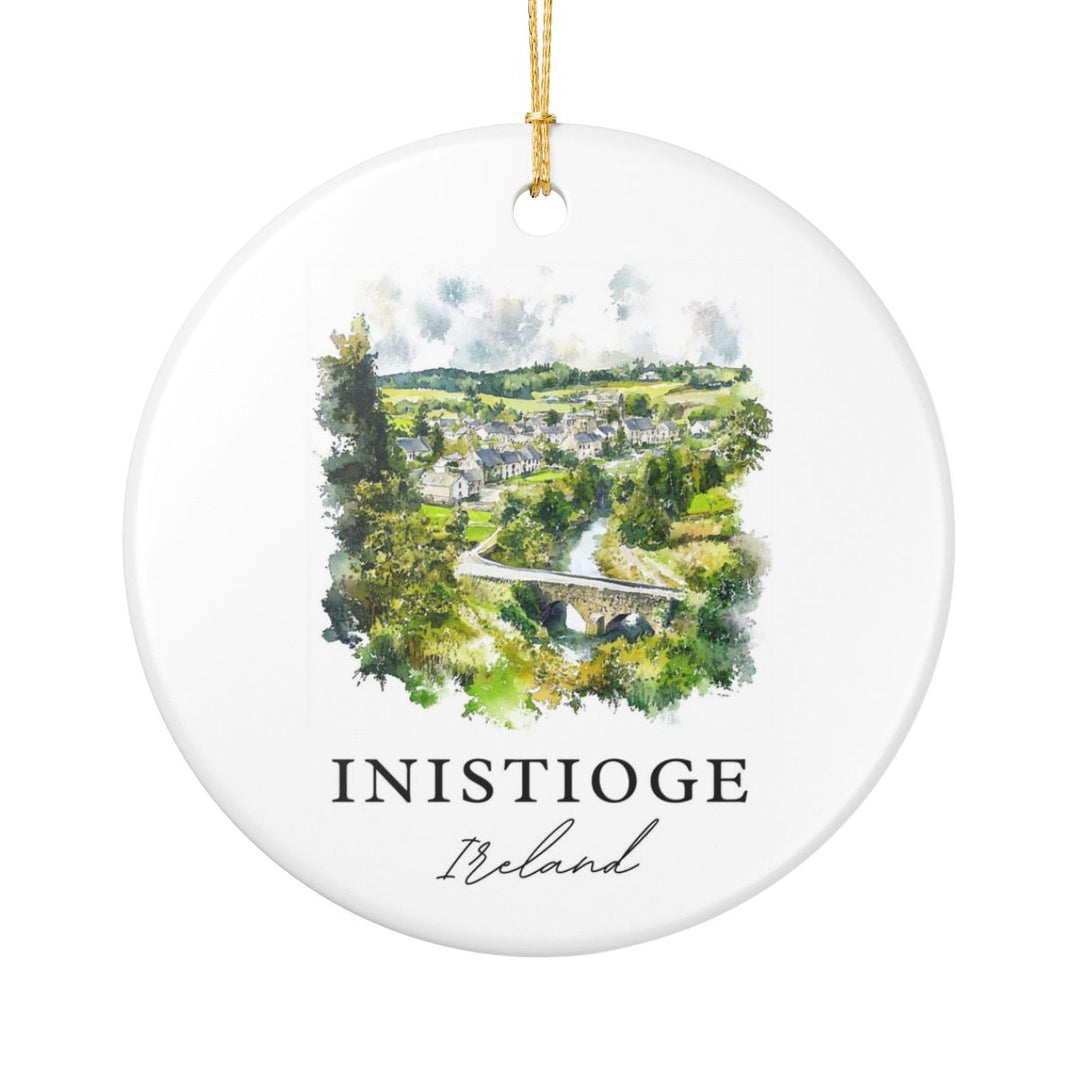 Inistioge Ireland Ornament: Unique Inistioge Souvenir, Inistioge Ireland Xmas Decor, and Authentic Inistioge Gift