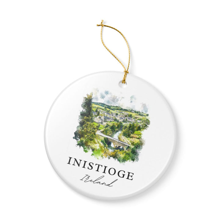 Inistioge Ireland Ornament: Unique Inistioge Souvenir, Inistioge Ireland Xmas Decor, and Authentic Inistioge Gift