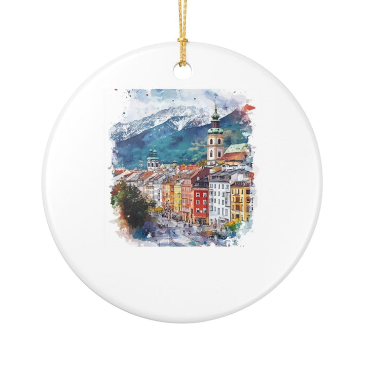 Innsbruck Austria Ornament: Unique Innsbruck Souvenir, Innsbruck Austria Xmas Decor, and Authentic Innsbruck Gift